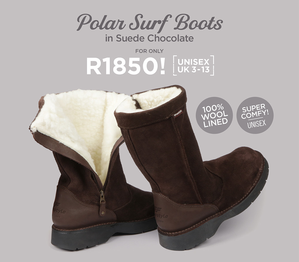 Polar Surf Boots in Suede Chocolate - R1850