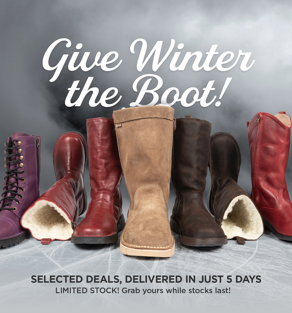 Give Winter the Boot! Exclusive deals delivered in 5 days