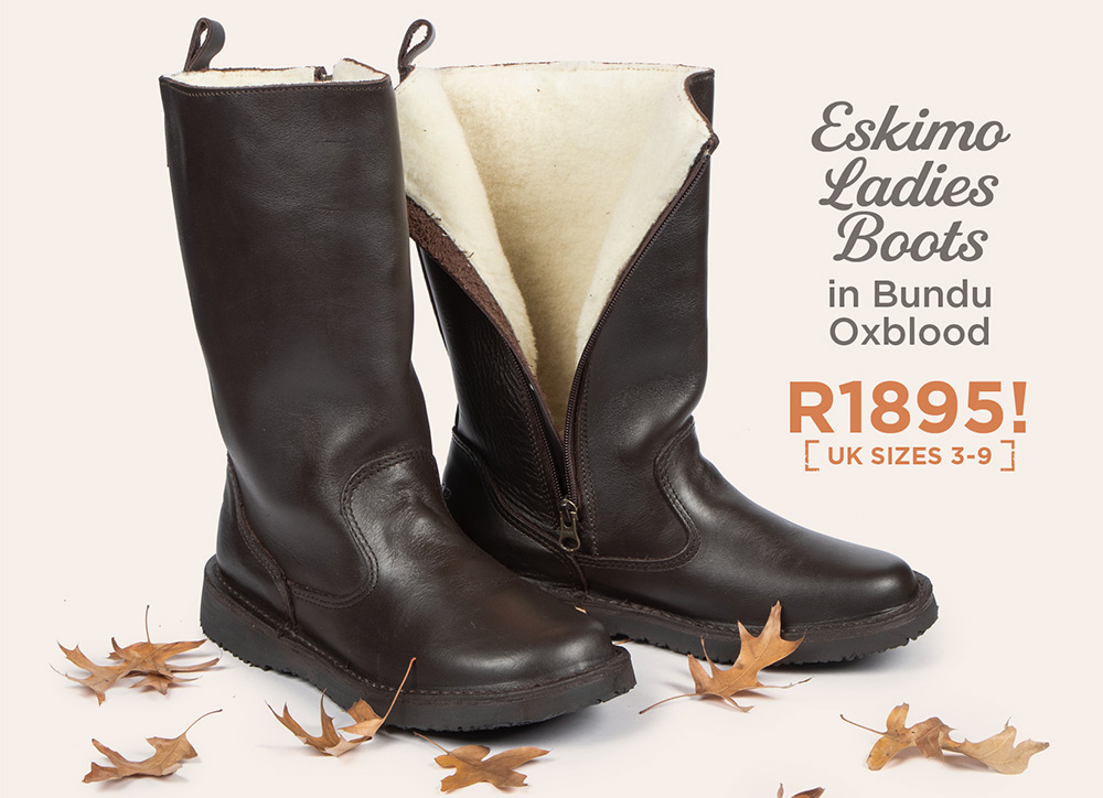 Eskimo Ladies Boots in Bundu Oxblood - R1895